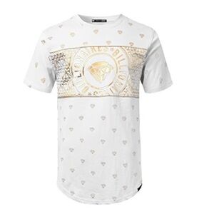 Switch Remarkable Mens Hipster
Diamond Gold Foil Print Tee 3X